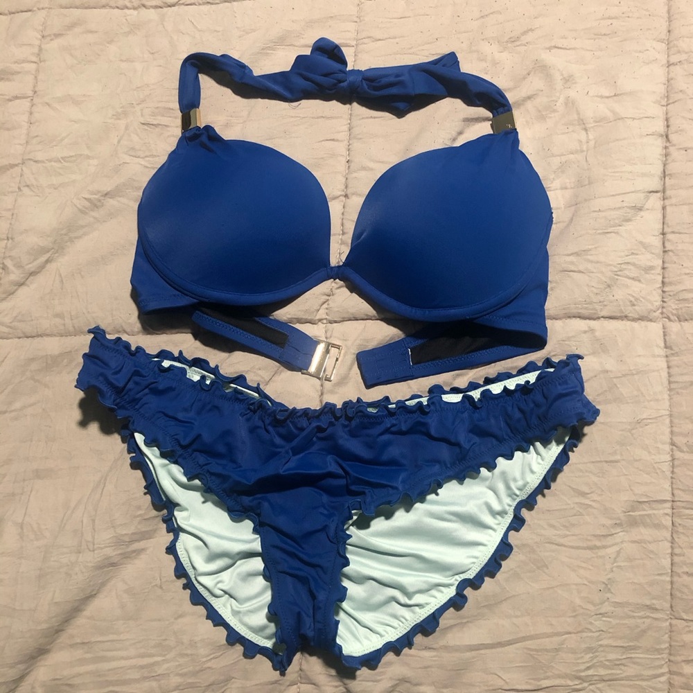 VS blue Push up Swimsuit